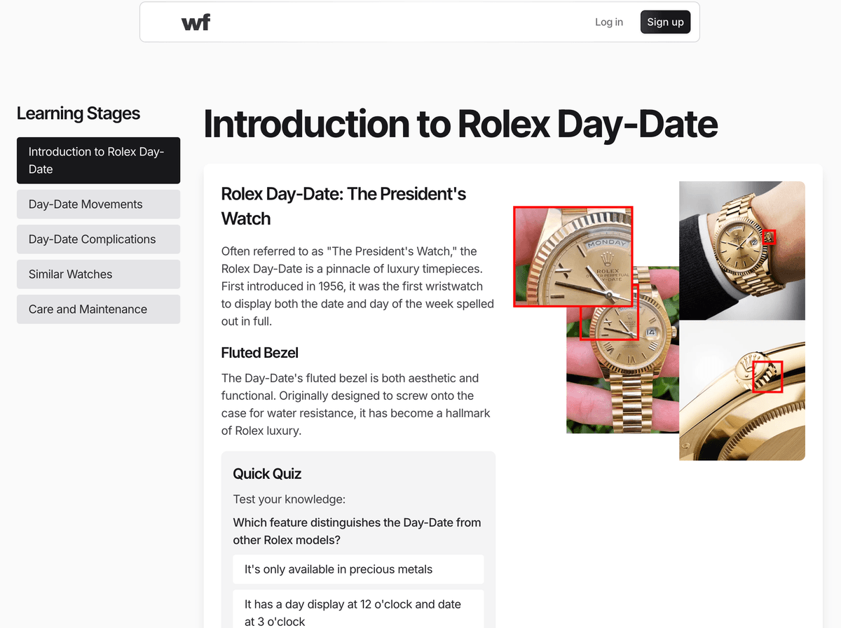 WatchFluent's Interactive Learning Platform WatchFluent's Interactive Learning Platform